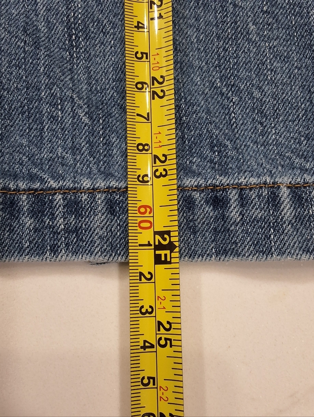 LRL Ralph Lauren Jeans Co~Womens VTG Denim Blue Skirt~Knee Length Western~18W - Picture 7 of 8